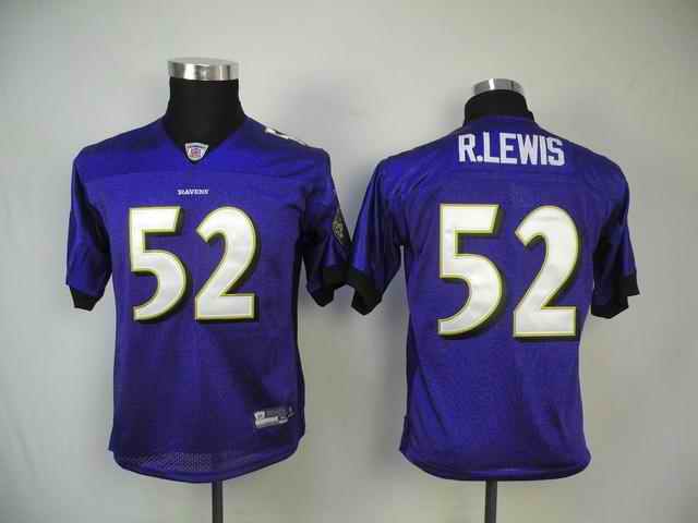 Ravens 52 R.Lewis purple kids Jerseys