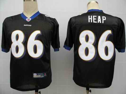 Ravens 86 Heap black Jerseys