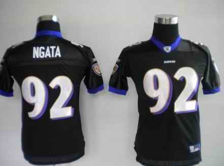 Ravens 92 Ngata black kids Jerseys