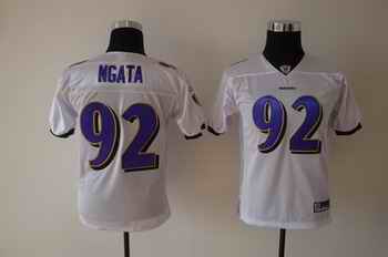 Ravens 92 Ngata white Jerseys