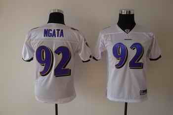 Ravens 92 Ngata white kids Jerseys