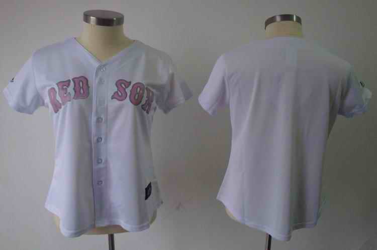 Red Sox blank white women Jersey