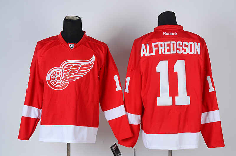 Red Wings 11 Alfredsson Red Jerseys - Click Image to Close