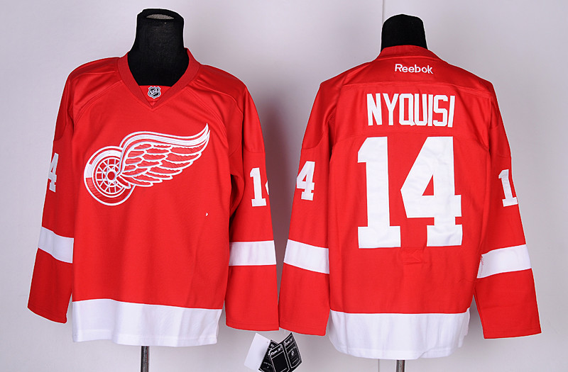 Red Wings 14 Nyquisi Red Jerseys