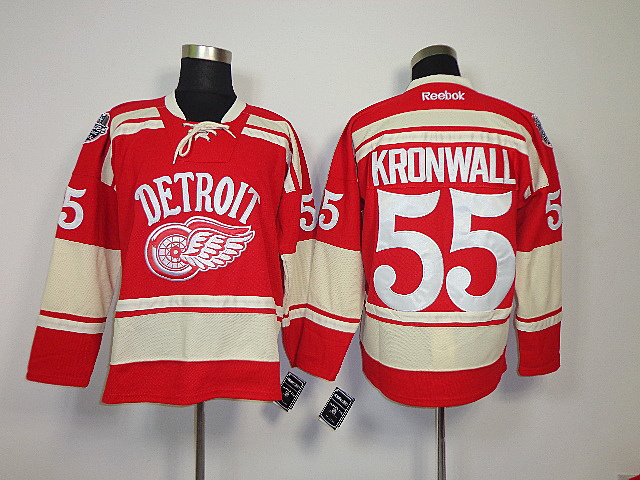 Red Wings 55 Kronwall Red Classic Jerseys