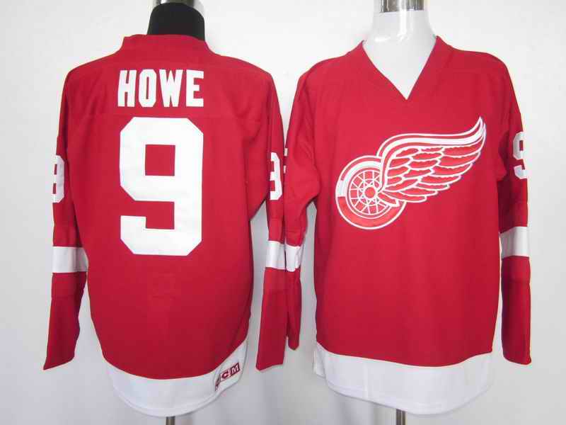 Red wings 9 HOWE red jerseys - Click Image to Close
