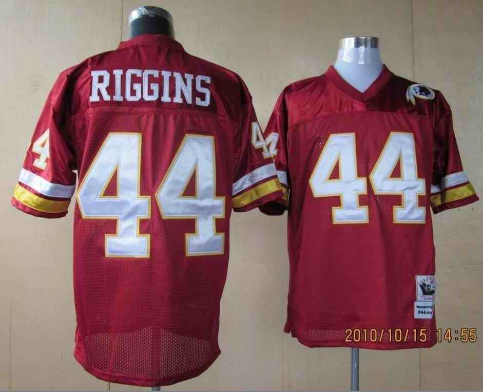 Redskins 44 John Riggins red Throwback Jerseys