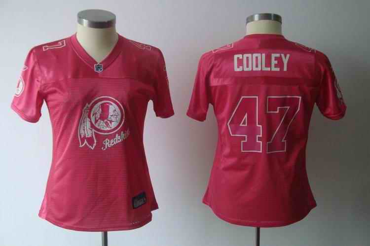 Redskins 47 Cooley pink 2011 fem fan women Jerseys