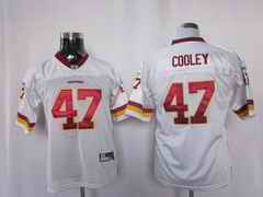 Redskins 47 Cooley white kids Jerseys