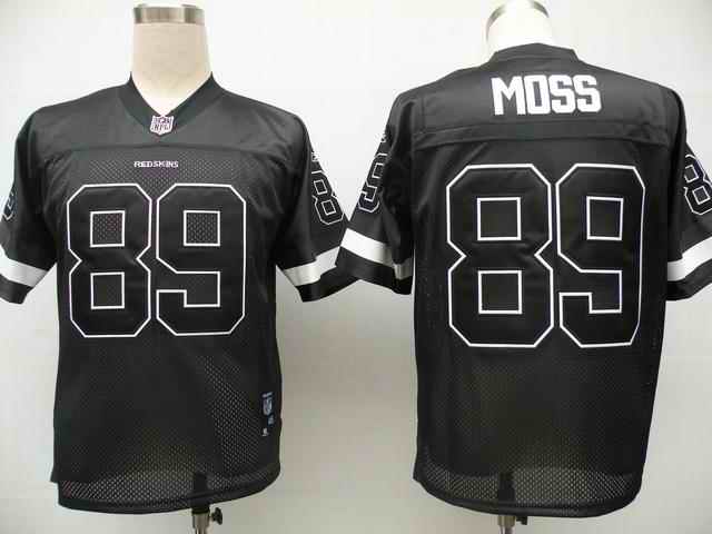 Redskins 89 Moss black Jerseys Redskins 89 Moss black Jerseys