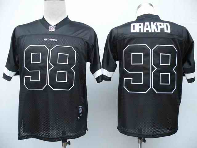 Redskins 98 Orkpo black Jerseys