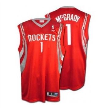 Rockets 1 T-MAC Red Jerseys