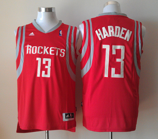 Rockets 13 Harden Revolution 30 Swingman Red Jerseys