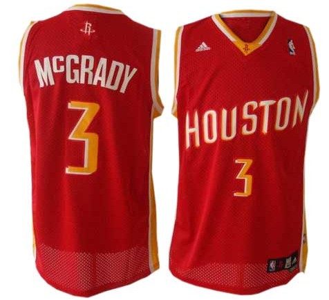 Rockets 3 McGrady Red Jerseys