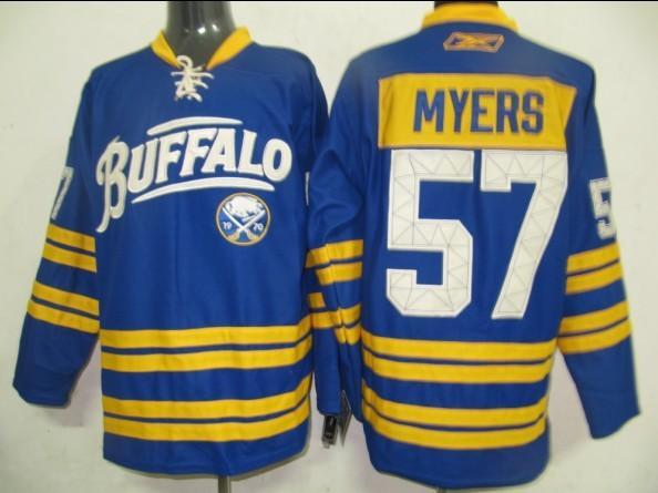 Sabres 57 Myers blue 40th Jerseys
