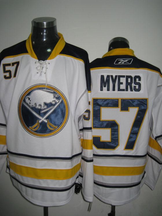 Sabres 57 Myers white Jerseys