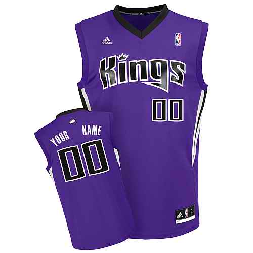 Sacramento Kings Custom purple adidas Road Jersey