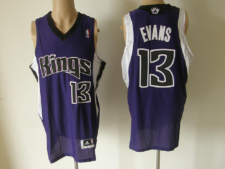Sacramento Kings EVANS 13 Purple Jerseys