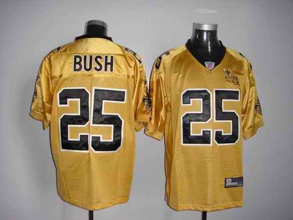 Saint 25 Reggie Bush Golden Jerseys