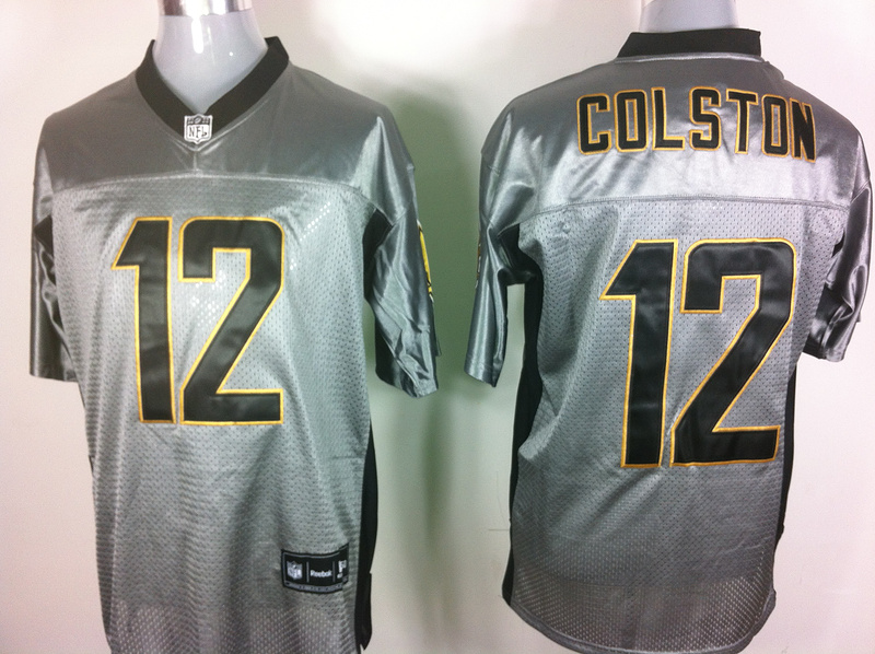 Saints 12 Colston Grey Shadow Jerseys
