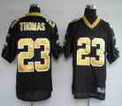 Saints 23 Pierre Thomas black Jerseys
