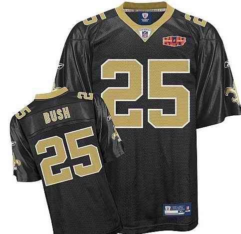 Saints 25 Bush super bowl black kids Jerseys Saints 25 Bush super bowl black kids Jerseys