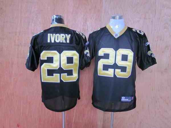 Saints 29 Ivory black Jerseys
