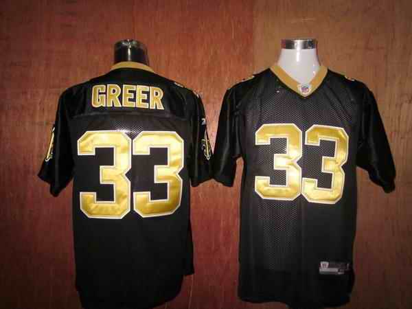 Saints 33 Greer black Jerseys
