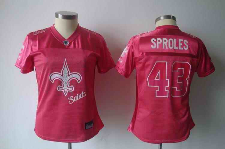 Saints 43 Sproles pink 2011 fem fan women Jerseys