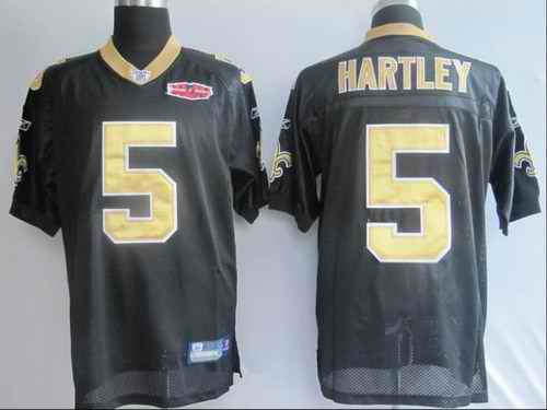 Saints 5 Hartley black Jerseys