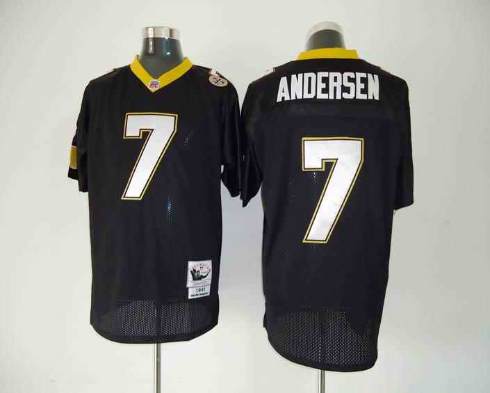 Saints 7 Andersen black Jerseys
