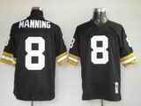 Saints 8 Manning Black Throwback Jerseys