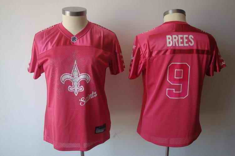 Saints 9 Brees pink 2011 fem fan women Jerseys
