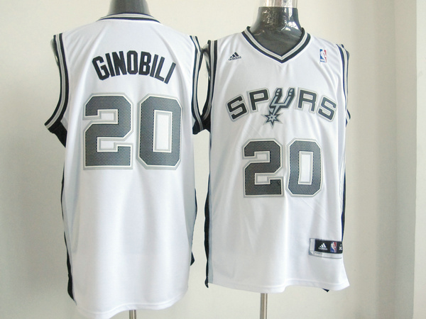 San Antonio Spurs 20 GINOBILI White New Jerseys