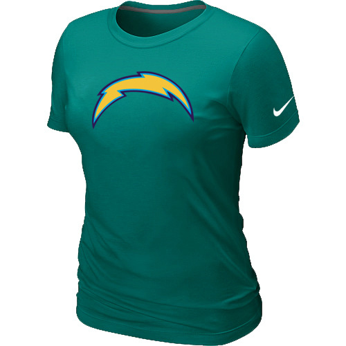 San Diego Charger L.Green Women's Logo T-Shirt - Click Image to Close