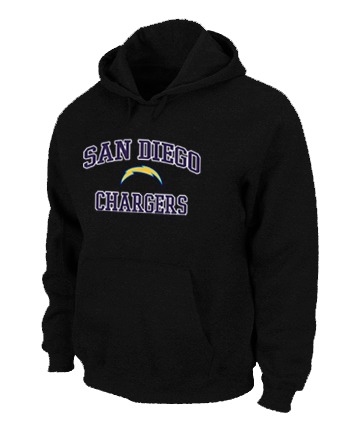 San Diego Chargers Heart & Soul Pullover Hoodie Black
