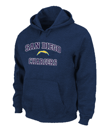 San Diego Chargers Heart & Soul Pullover Hoodie D.Blue