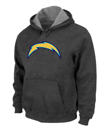 San Diego Chargers Logo Pullover Hoodie D.Grey