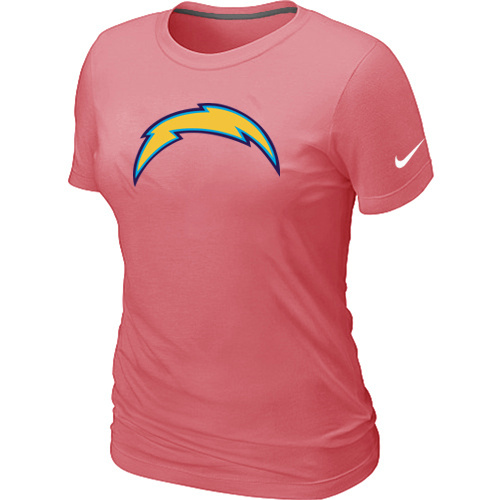 San Diego Chargers Pink Women's Logo T-Shirt