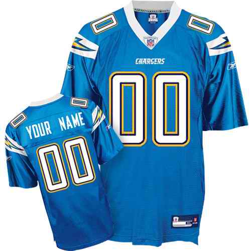San Diego Chargers Youth Customized light blue Jersey