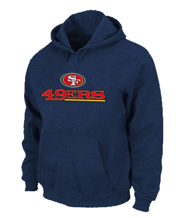 San Francisco 49ers Authentic Logo Pullover Hoodie D.Blue