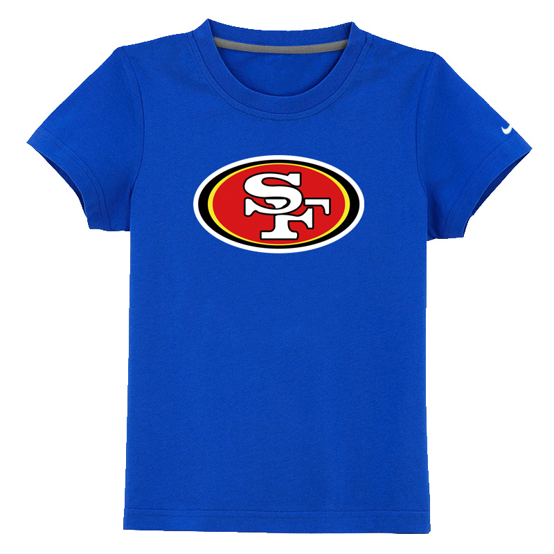 San Francisco 49ers Sideline Legend Authentic Logo Youth T-Shirt Blue - Click Image to Close