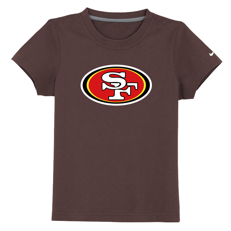San Francisco 49ers Sideline Legend Authentic Logo Youth T-Shirt Brown