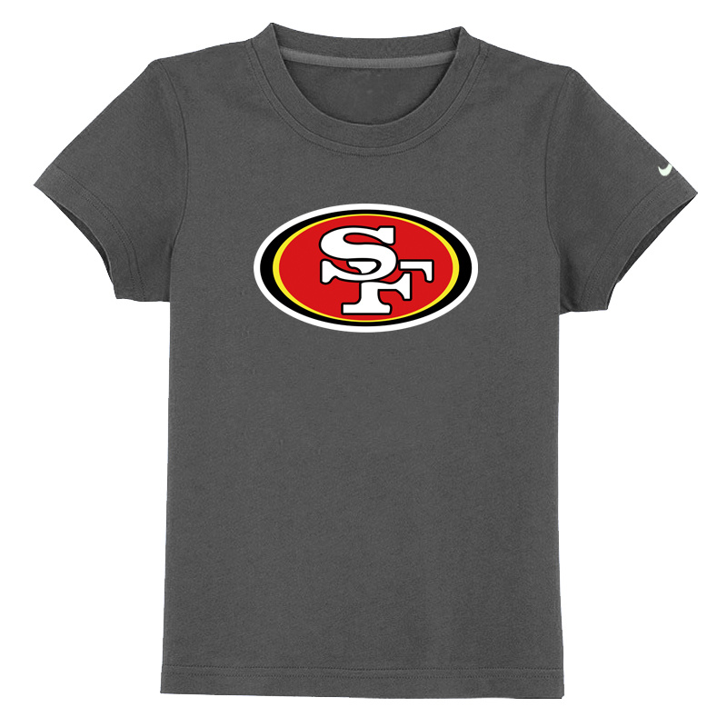 San Francisco 49ers Sideline Legend Authentic Logo Youth T-Shirt D.Grey - Click Image to Close