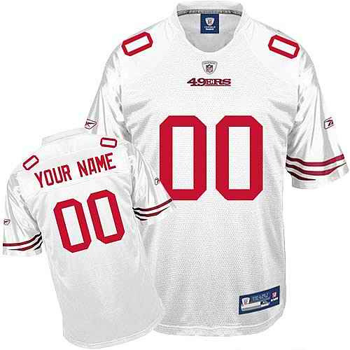 San Francisco 49ers Youth Customized White Jersey