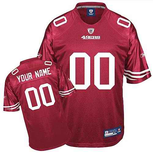 San Francisco 49ers Youth Customized red Jersey