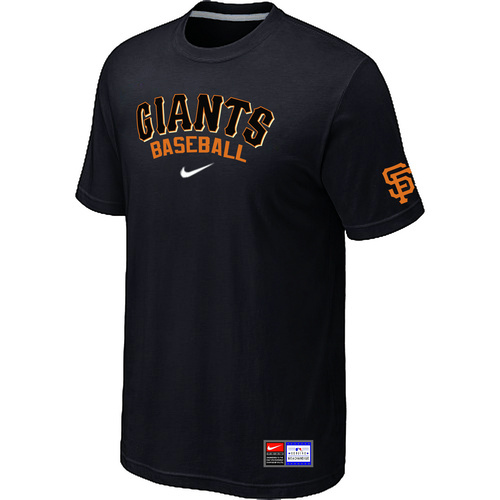 San Francisco Giants Black Nike Short Sleeve Practice T-Shirt