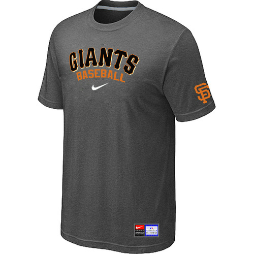 San Francisco Giants D.Grey Nike Short Sleeve Practice T-Shirt
