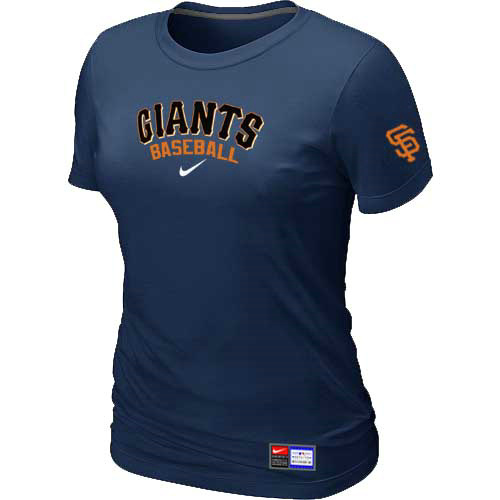 San Francisco Giants Nike Women's D.Blue Short Sleeve Practice T-Shirt
