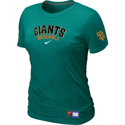 San Francisco Giants Nike Women's L.Green Short Sleeve Practice T-Shirt